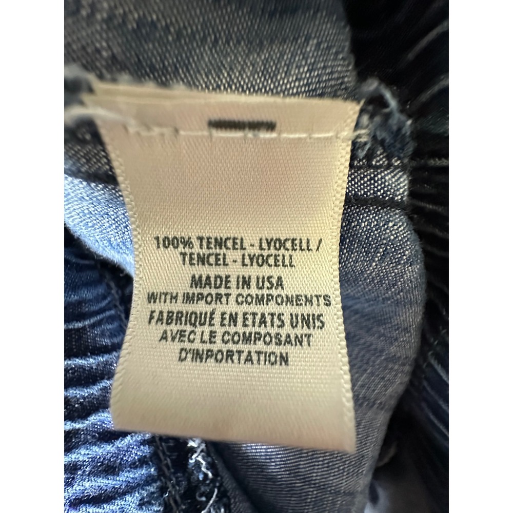 Cloth & Stone Tencel Lyocell Denim Jogger Pants Blue Drawstring Size Small - Picture 7 of 10